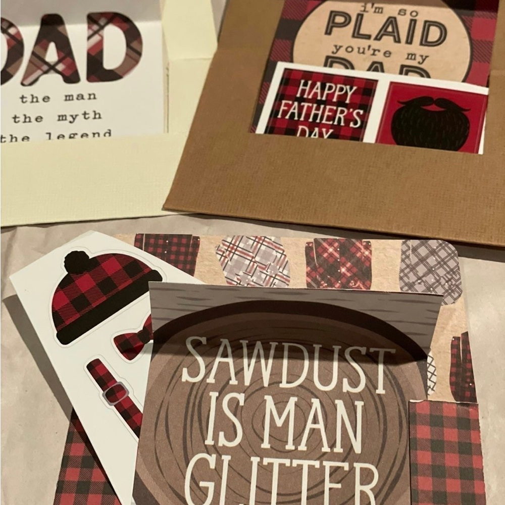 36 Pcs Father’s Day Notecards Cards Stickers Card Inserts